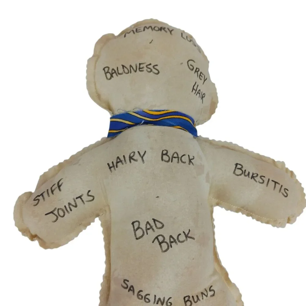 Over The Hill Voodoo Doll Handmade  Humorous Gag Gift Old Age Remedy